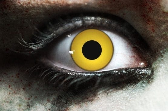 Zombie Yellow Gothika Contact Lenses