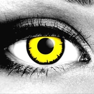 Angelic Yellow Gothika Contact Lenses