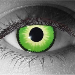 Crow Green Contact Lenses - Pair - Hand Painted FX Lenses