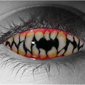 Jagged Teeth Sclera Contact Lenses - Pair - Hand Painted FX Lenses