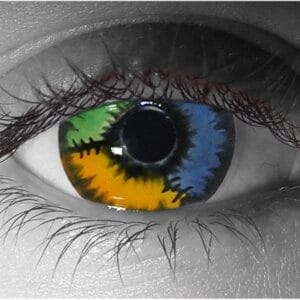 Patchwork Contact Lenses - Pair - Hand Painted FX Lenses