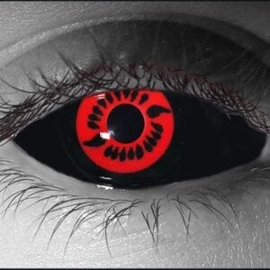 S Uchiha Sclera Contact Lenses - Pair - Hand Painted FX Lenses