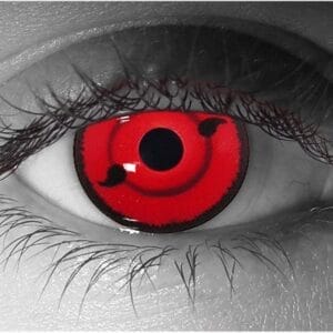 Sharingan 2 Tomoe Contact Lenses - Pair - Hand Painted FX Lenses