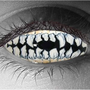 Skeletal Teeth Sclera Contact Lenses - Pair - Hand Painted FX Lenses