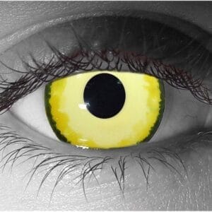 Yellow Bastard Contact Lenses - Pair - Hand Painted FX Lenses